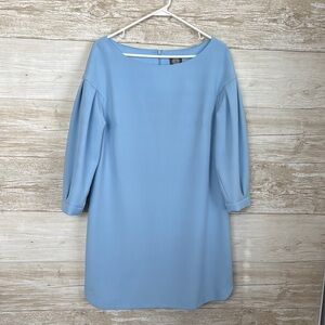 Vince Camuto Light Blue Long Sleeve Dress
